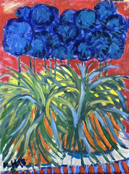 Blaue Blumen - Künstlernachlass Prof. Norbert Hornig